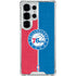 NBA Philadelphia 76ers Canvas Split Galaxy S26 Ultra Clear Case
