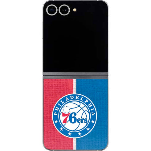 NBA Philadelphia 76ers Canvas Split Galaxy Z Flip6 Skin