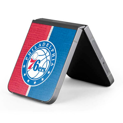 NBA Philadelphia 76ers Canvas Split Galaxy Z Flip6 Skin