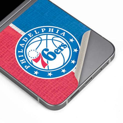 NBA Philadelphia 76ers Canvas Split Galaxy Z Flip6 Skin