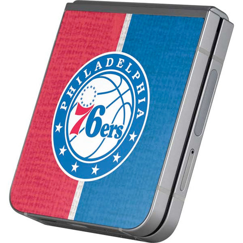 NBA Philadelphia 76ers Canvas Split Galaxy Z Flip6 Skin