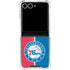 NBA Philadelphia 76ers Canvas Split Galaxy Z Flip7 Clear Case