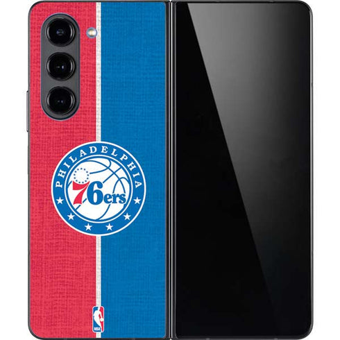 NBA Philadelphia 76ers Canvas Split Galaxy Z Fold5 5G Skin