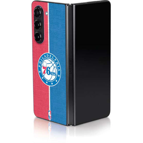 NBA Philadelphia 76ers Canvas Split Galaxy Z Fold5 5G Skin