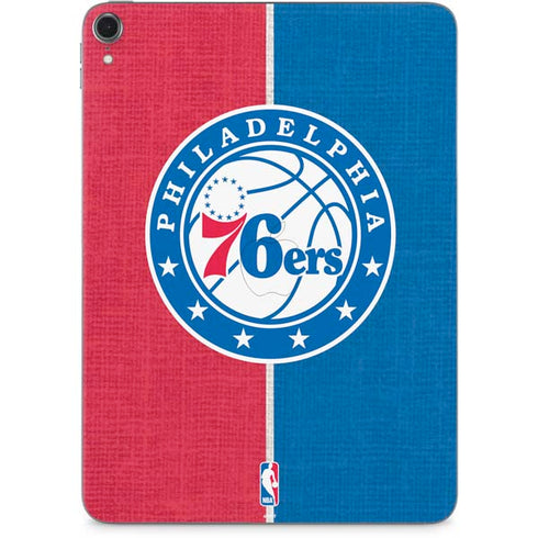 NBA Philadelphia 76ers Canvas Split Apple iPad Pro Skin