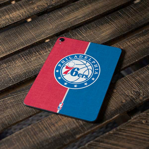 NBA Philadelphia 76ers Canvas Split Apple iPad Pro Skin