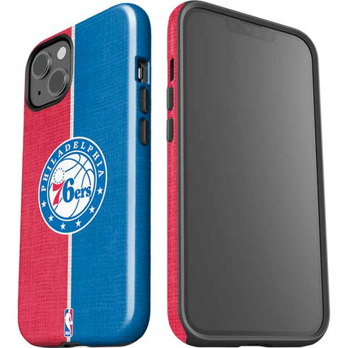 NBA Philadelphia 76ers Canvas Split iPhone 15 Impact Case