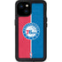 NBA Philadelphia 76ers Canvas Split iPhone 15 Plus Waterproof Case