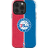 NBA Philadelphia 76ers Canvas Split iPhone 15 Pro Impact Case