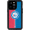 NBA Philadelphia 76ers Canvas Split iPhone 15 Pro Waterproof Case