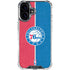 NBA Philadelphia 76ers Canvas Split iPhone 16 Clear Case