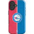 NBA Philadelphia 76ers Canvas Split iPhone 16 Impact Case