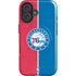 NBA Philadelphia 76ers Canvas Split iPhone 16 Magsafe Impact Case