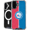 NBA Philadelphia 76ers Canvas Split iPhone 16 Plus MagSafe Case