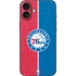 NBA Philadelphia 76ers Canvas Split iPhone 16 Plus Skin