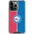NBA Philadelphia 76ers Canvas Split iPhone 16 Pro Clear Case