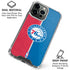 NBA Philadelphia 76ers Canvas Split iPhone 16 Pro Clear Case