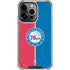 NBA Philadelphia 76ers Canvas Split iPhone 16 Pro Max Clear Case