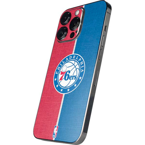 NBA Philadelphia 76ers Canvas Split iPhone 16 Pro Max Skin