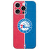 NBA Philadelphia 76ers Canvas Split iPhone 16 Pro Skin