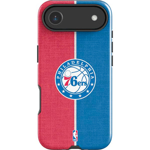 NBA Philadelphia 76ers Canvas Split iPhone 17 Air Impact Case