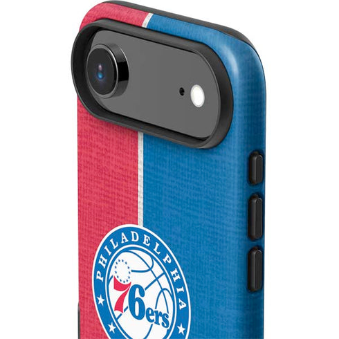 NBA Philadelphia 76ers Canvas Split iPhone 17 Air Impact Case