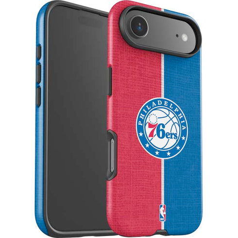 NBA Philadelphia 76ers Canvas Split iPhone 17 Air Impact Case