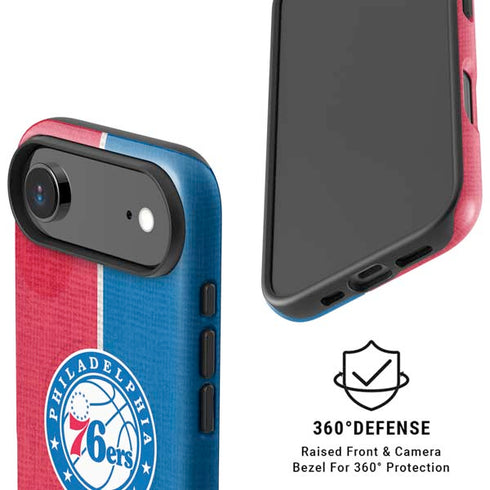 NBA Philadelphia 76ers Canvas Split iPhone 17 Air Magsafe Impact Case
