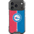 NBA Philadelphia 76ers Canvas Split iPhone 17 Pro Clear Case
