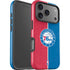 NBA Philadelphia 76ers Canvas Split iPhone 17 Pro Impact Case