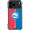 NBA Philadelphia 76ers Canvas Split iPhone 17 Pro Max Clear Case