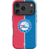 NBA Philadelphia 76ers Canvas Split iPhone 17 Pro Max Impact Case