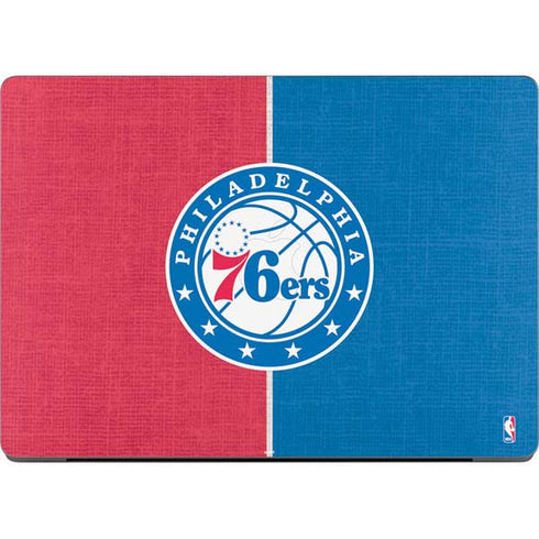 NBA Philadelphia 76ers Canvas Split Apple MacBook Pro 14-inch Skin