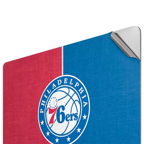 NBA Philadelphia 76ers Canvas Split Apple MacBook Pro 16-inch Skin