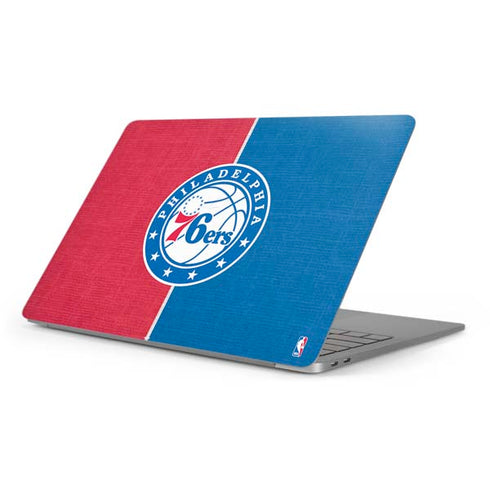 NBA Philadelphia 76ers Canvas Split Apple MacBook Pro 16-inch Skin