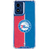NBA Philadelphia 76ers Canvas Split Moto G 5G (2024) Clear Case