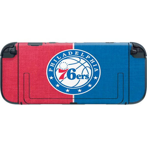 NBA Philadelphia 76ers Canvas Split Nintendo Switch 2 (2025) with Joy-Con Skin