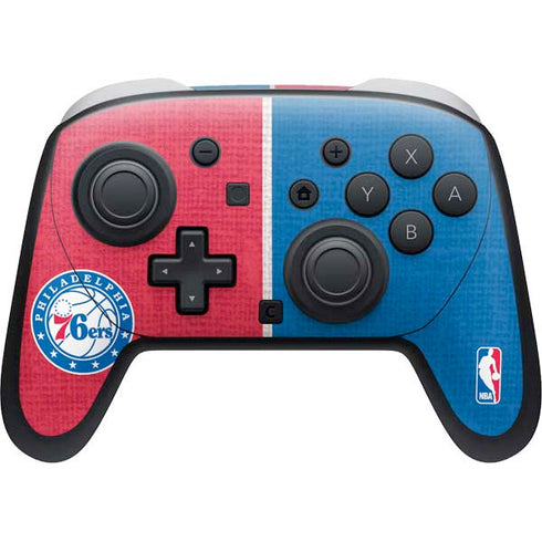 NBA Philadelphia 76ers Canvas Split Nintendo Skins
