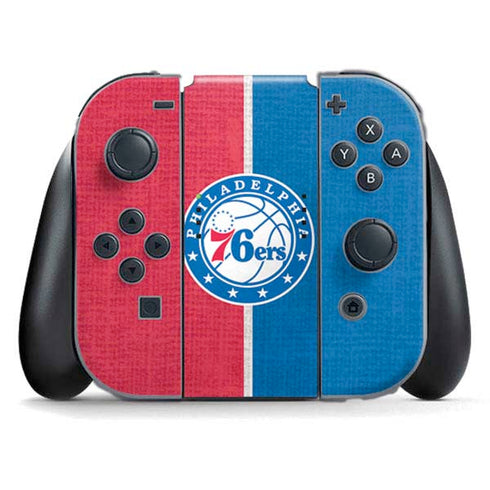 NBA Philadelphia 76ers Canvas Split Nintendo Skins