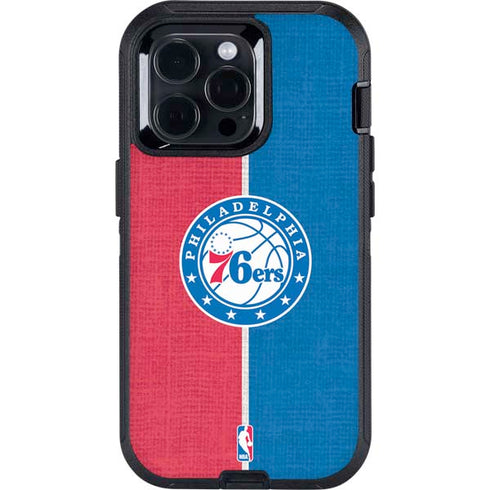 NBA Philadelphia 76ers Canvas Split Otterbox Defender iPhone Skin