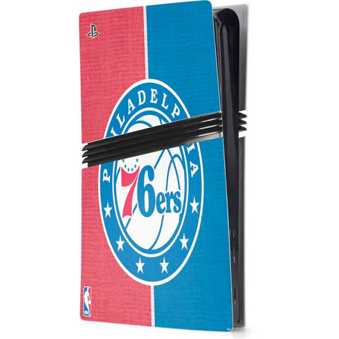 NBA Philadelphia 76ers Canvas Split PlayStation PS5 Skins