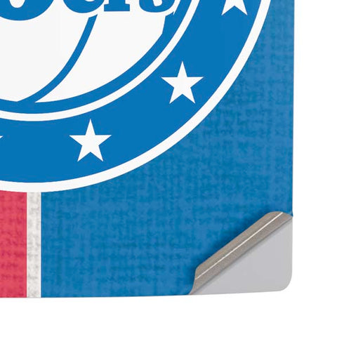 NBA Philadelphia 76ers Canvas Split PS5 Pro Disk Console Skin