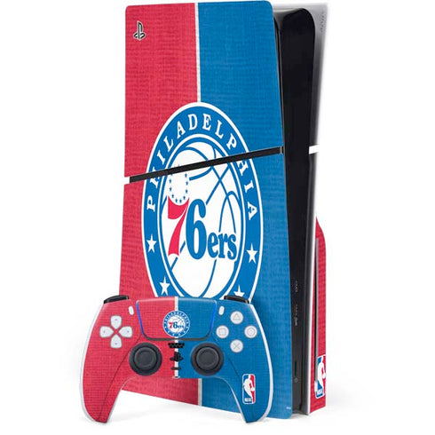 NBA Philadelphia 76ers Canvas Split PlayStation PS5 Skins