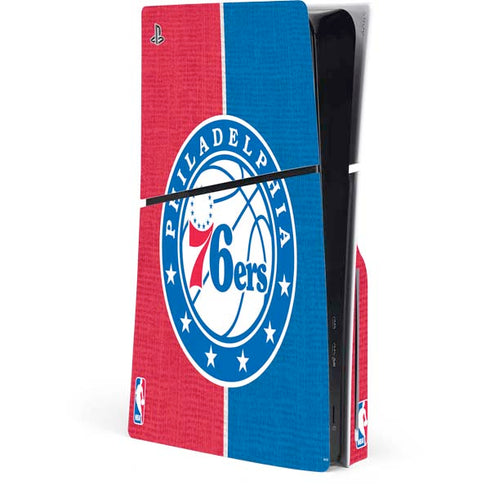 NBA Philadelphia 76ers Canvas Split PlayStation PS5 Skins