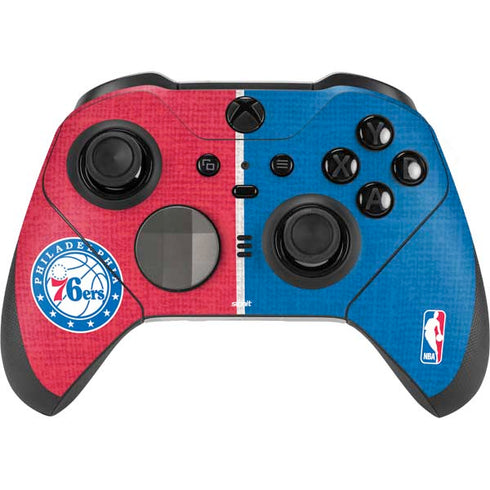 NBA Philadelphia 76ers Canvas Split Xbox Elite Wireless Controller Series 2 Skin