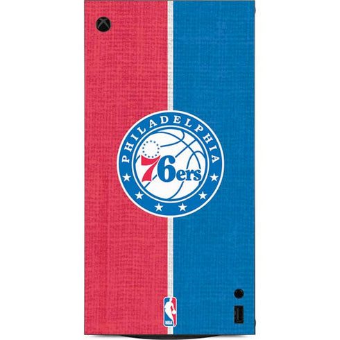 NBA Philadelphia 76ers Canvas Split XBox Series X Digital Edition Console Skin