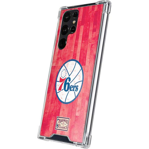 NBA Philadelphia 76ers Hardwood Classics Galaxy S23 Ultra Clear Case