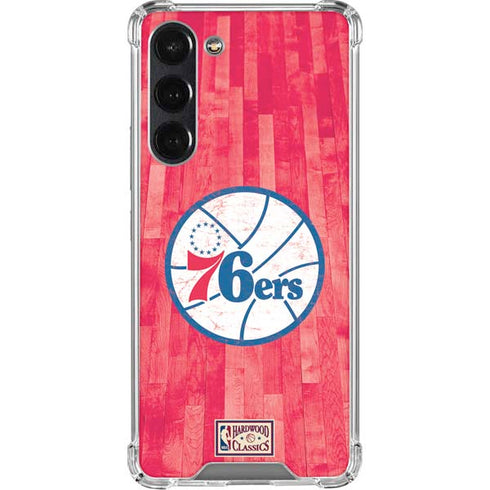 NBA Philadelphia 76ers Hardwood Classics Galaxy S24 FE Clear Case