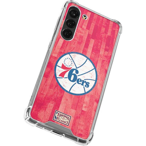 NBA Philadelphia 76ers Hardwood Classics Galaxy S24 FE Clear Case