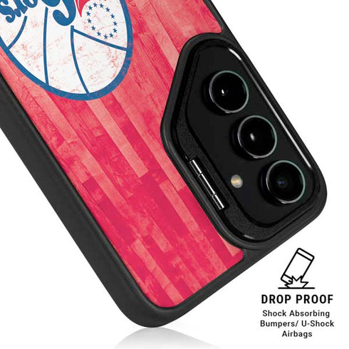 NBA Philadelphia 76ers Hardwood Classics Galaxy S25 Ultra Kickstand Case